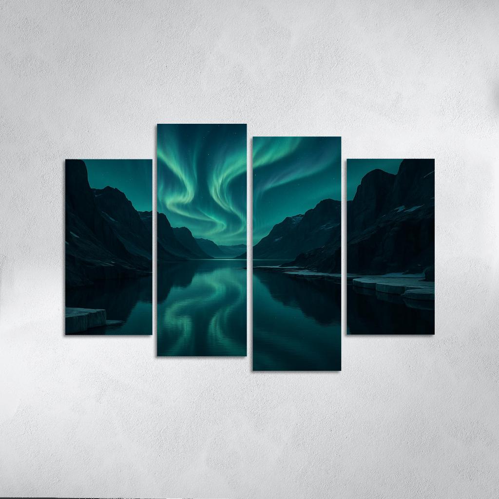 Aurora Over Glassy Fjord decor