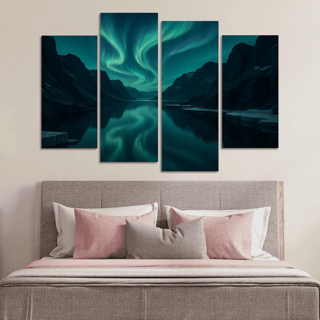 Aurora Over Glassy Fjord decor