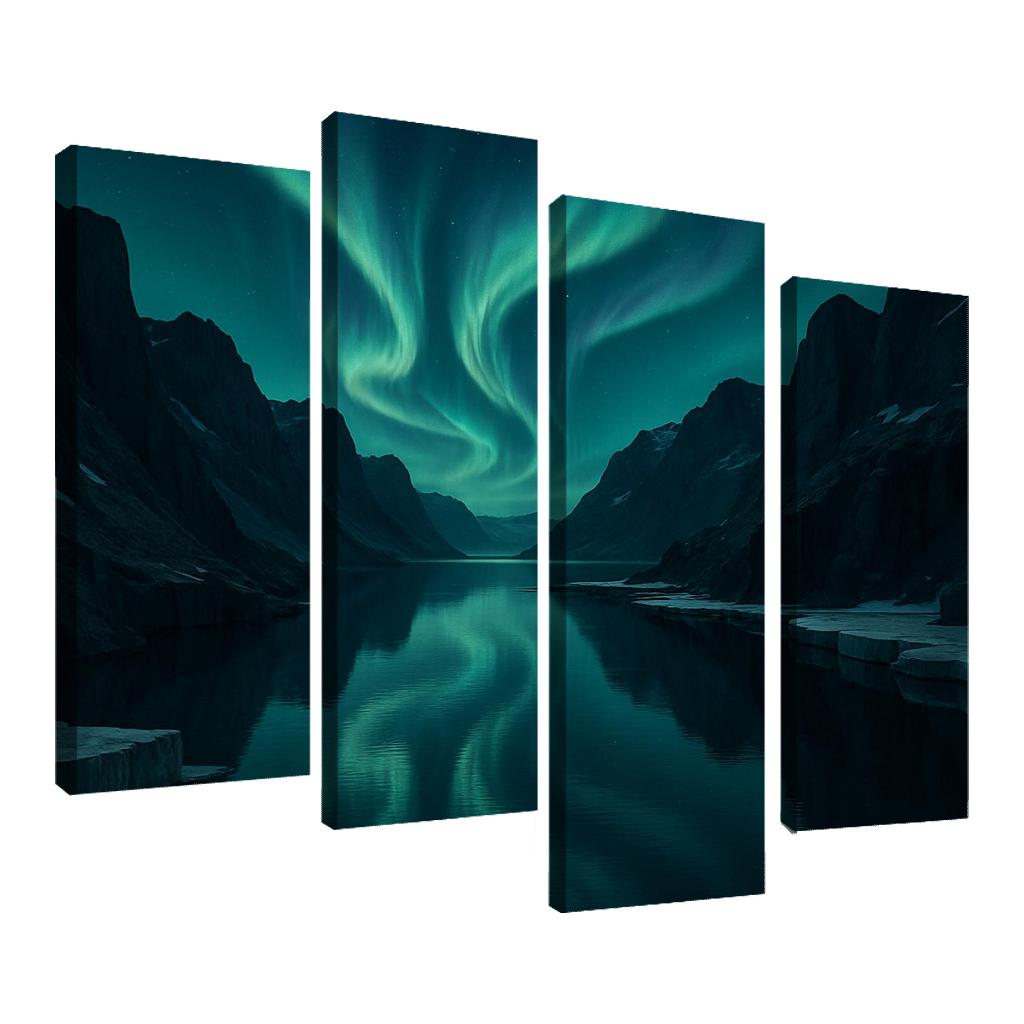 Aurora Over Glassy Fjord decor
