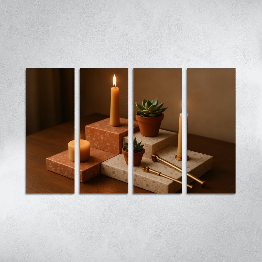 Modular Terrazzo Candle Garden decor