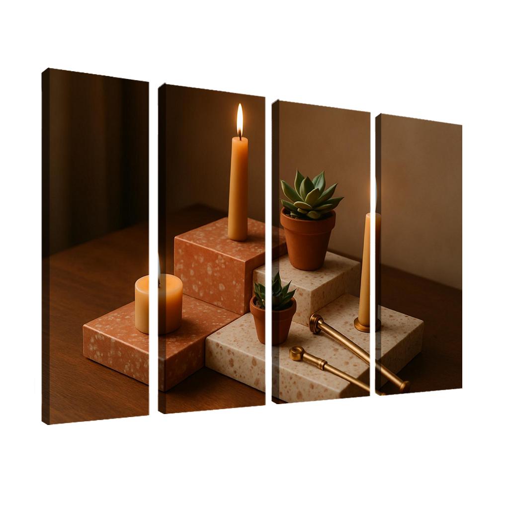 Modular Terrazzo Candle Garden decor