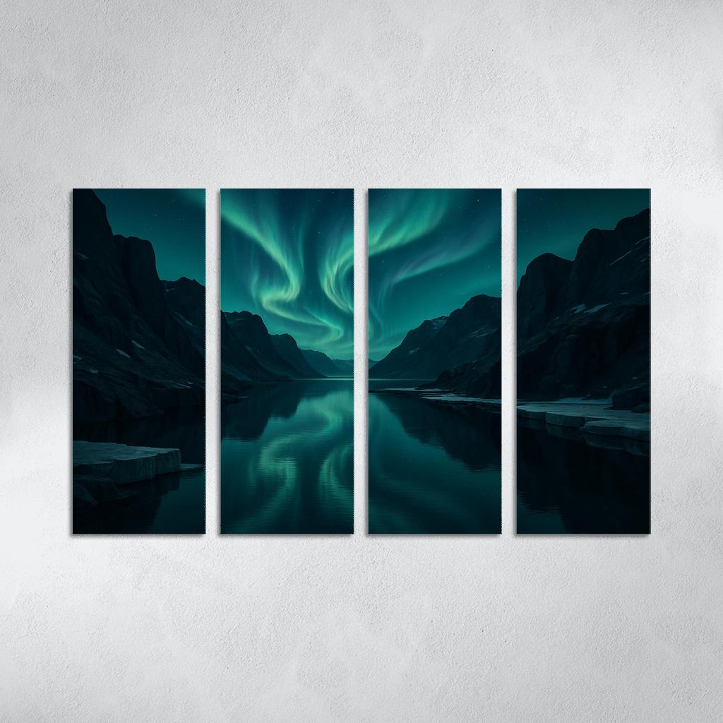 Aurora Over Glassy Fjord decor