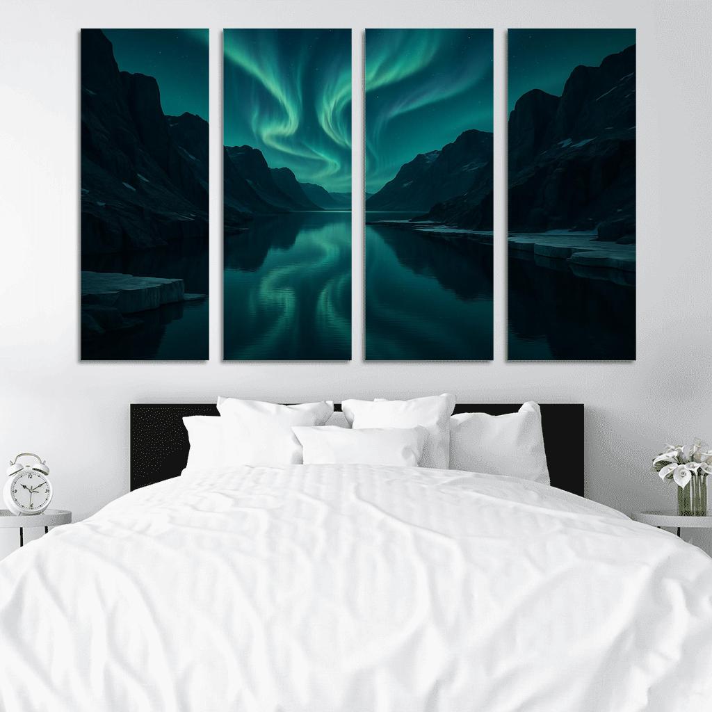 Aurora Over Glassy Fjord decor