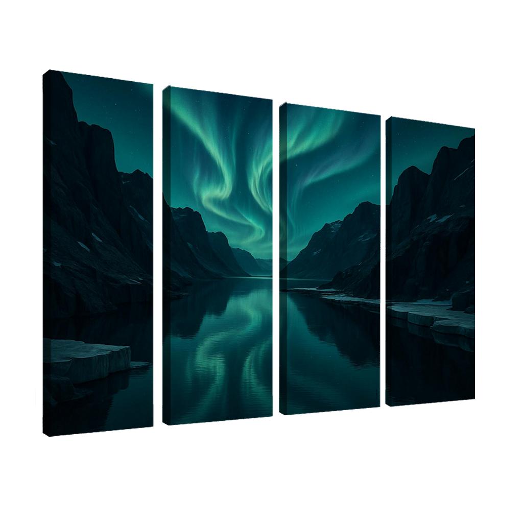 Aurora Over Glassy Fjord decor