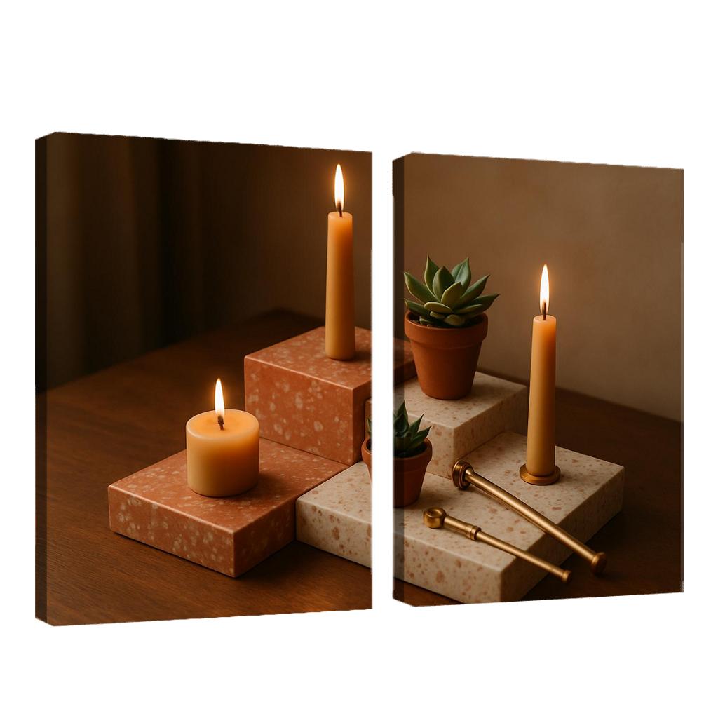 Modular Terrazzo Candle Garden decor