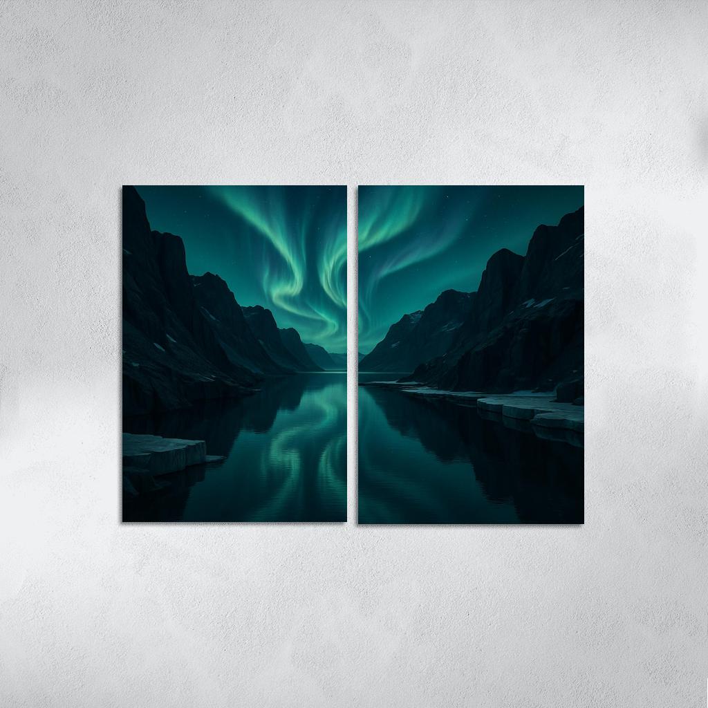 Aurora Over Glassy Fjord decor