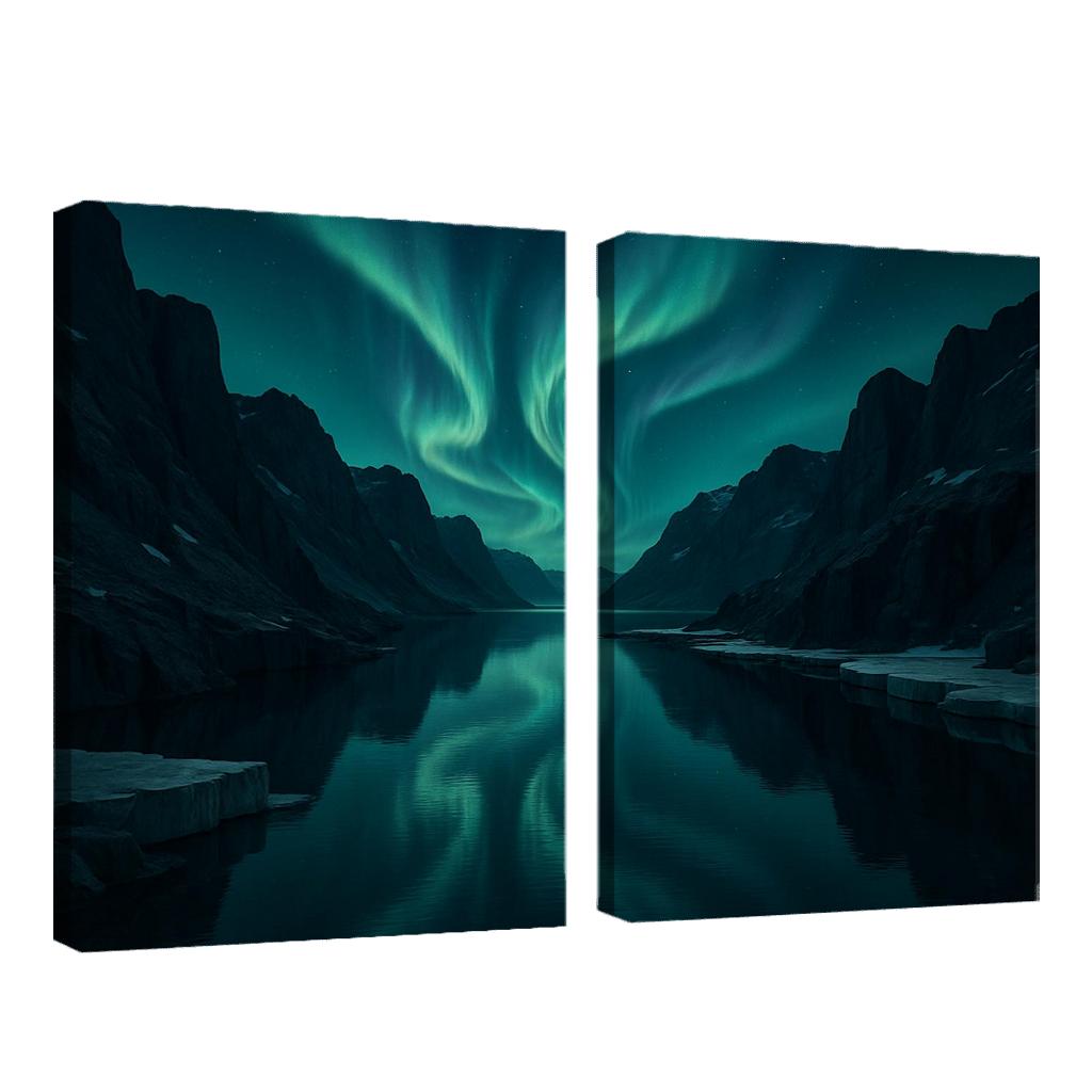 Aurora Over Glassy Fjord decor