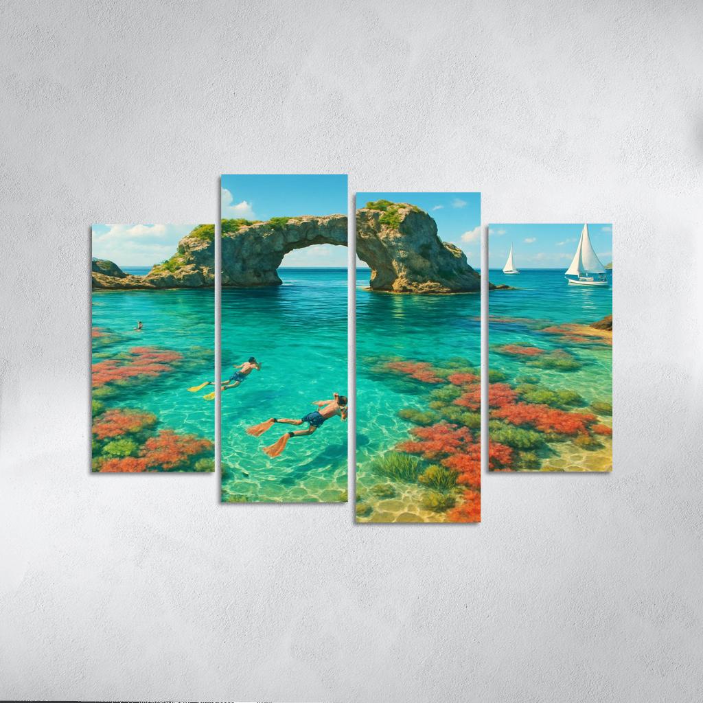 Glasswater Point modern paintings frame