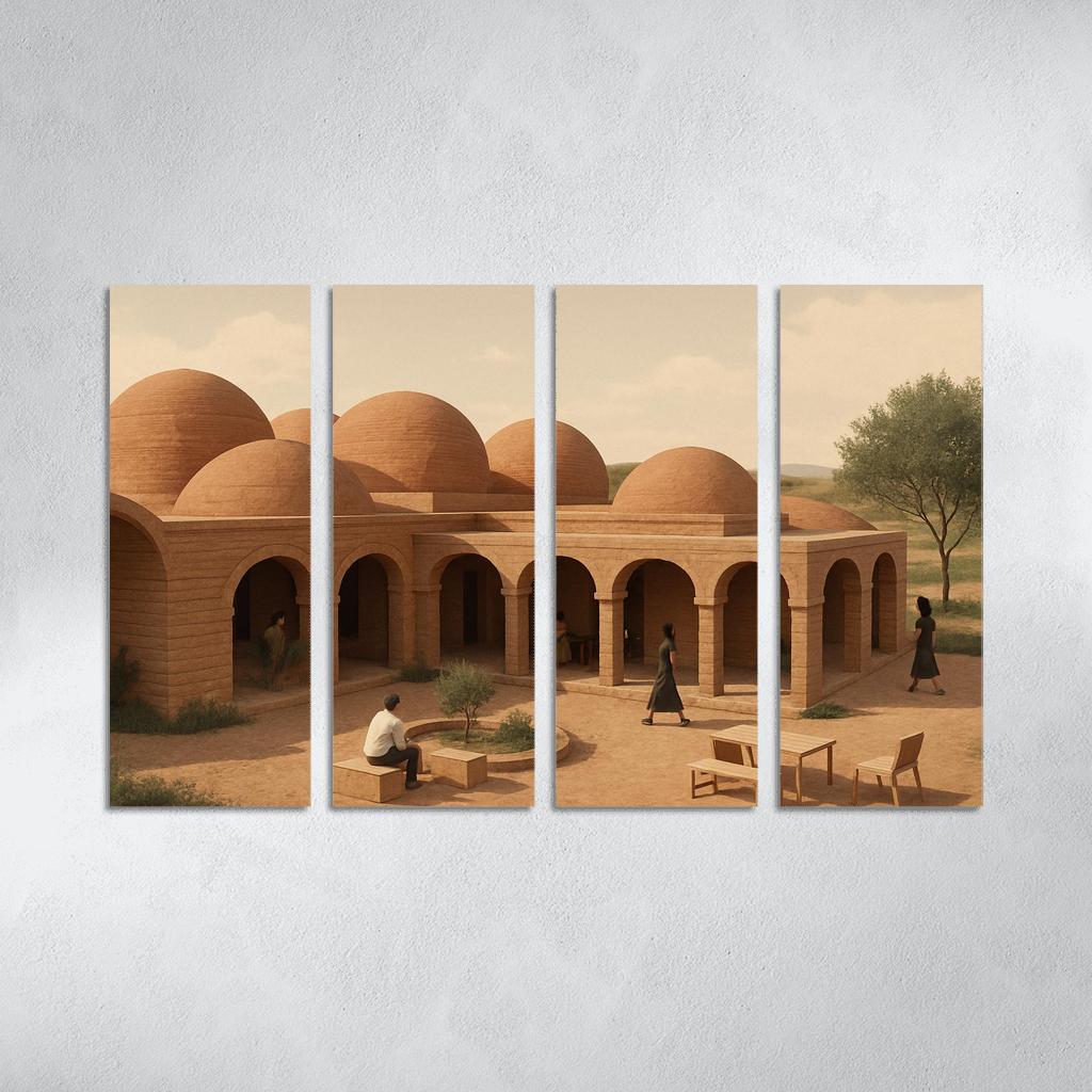 Modular Clay Shelter Network decor