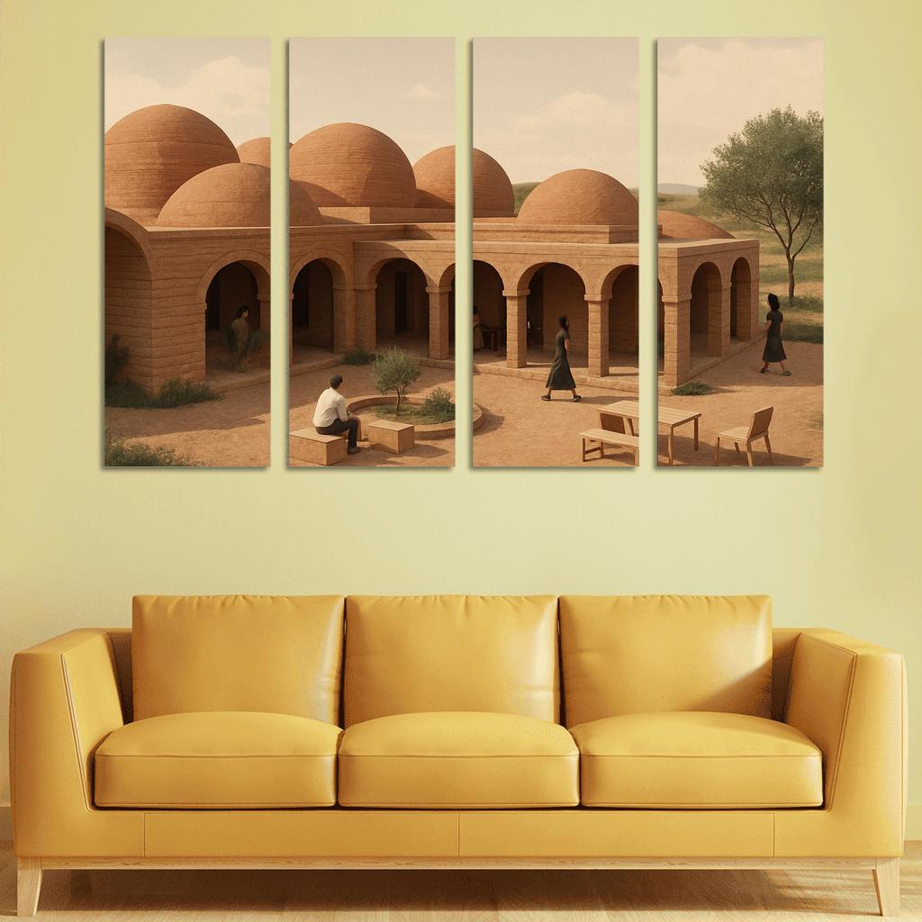 Modular Clay Shelter Network decor