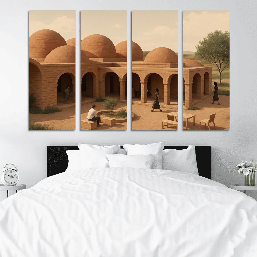 Modular Clay Shelter Network decor