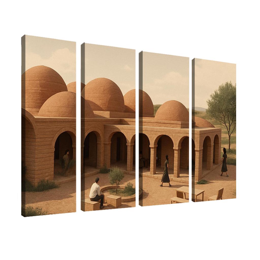 Modular Clay Shelter Network decor