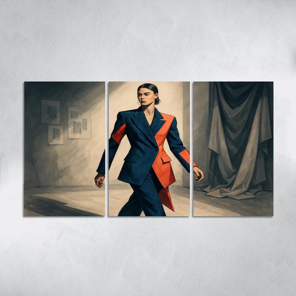 Chromatic Tailoring abstract paintings frame