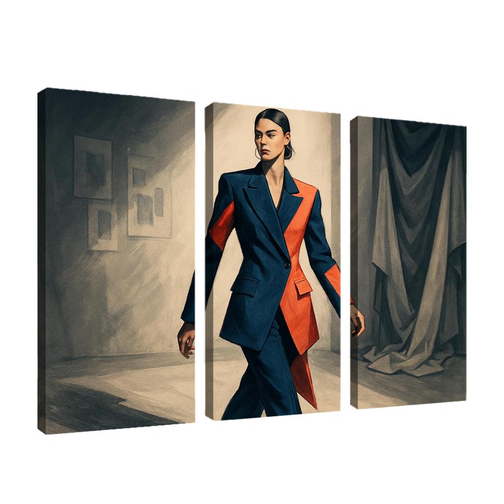 Chromatic Tailoring abstract paintings frame