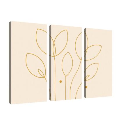 Silent Petal Geometry canvas paintings frame