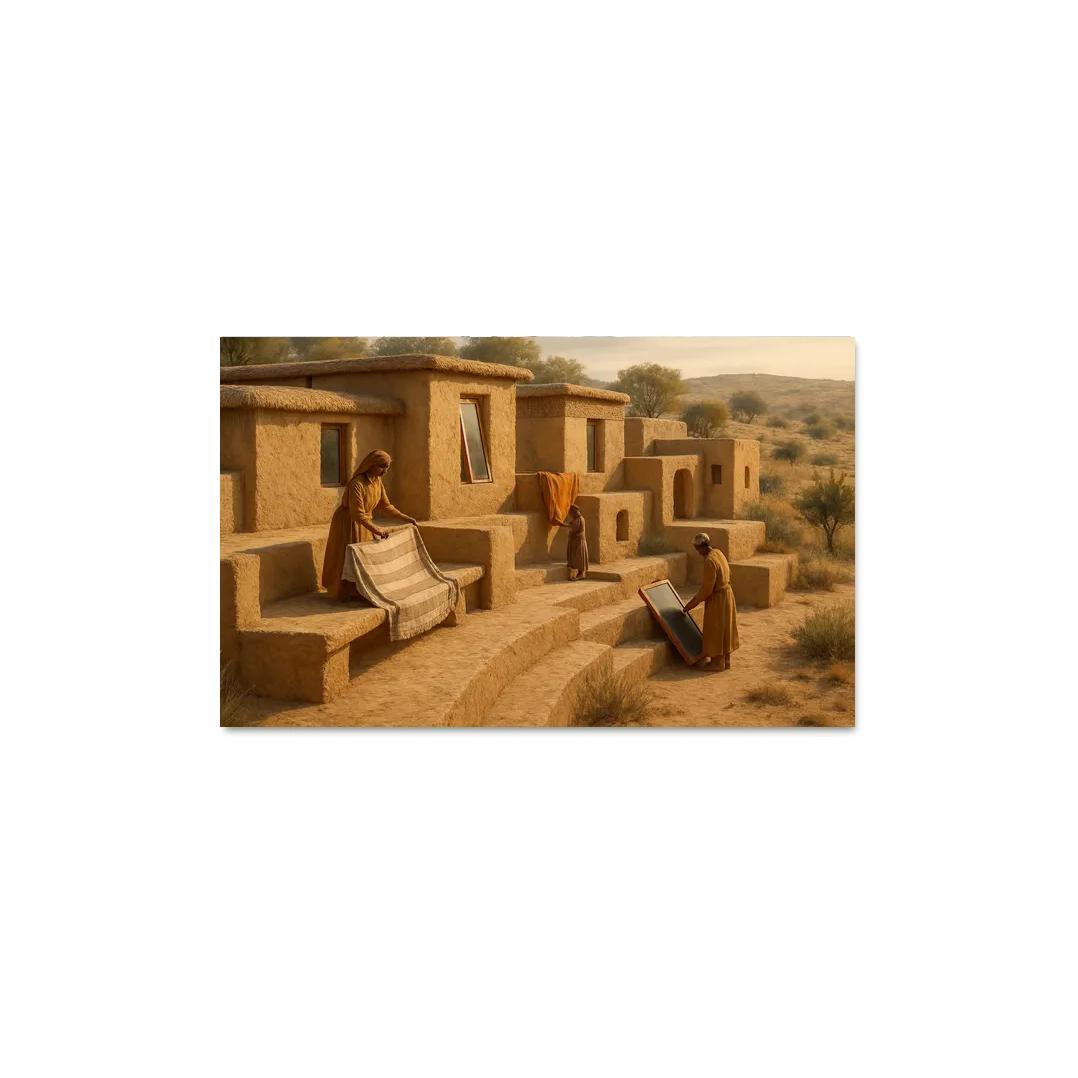 Thermal Clay Terraces premium artwork frames