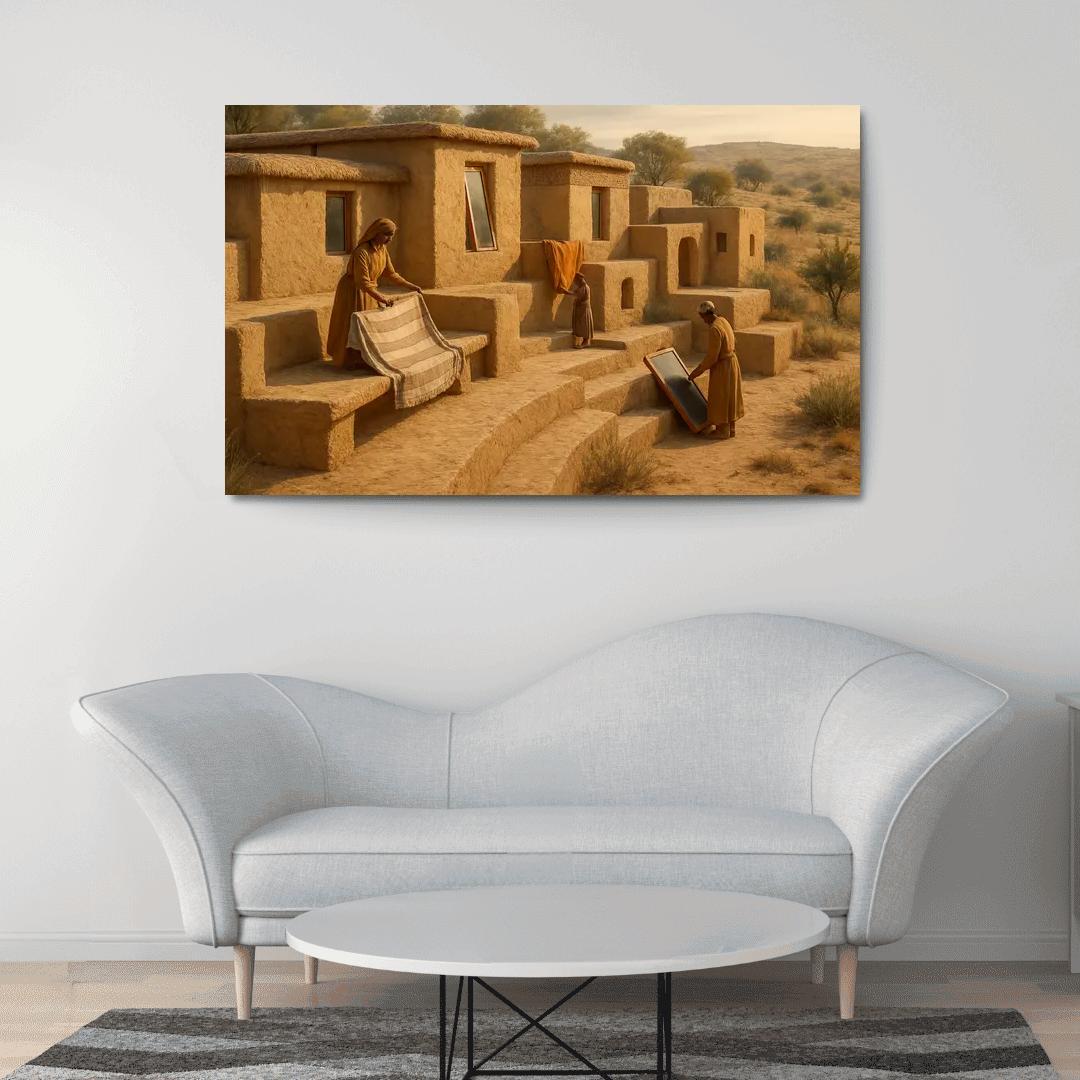 Thermal Clay Terraces premium artwork frames