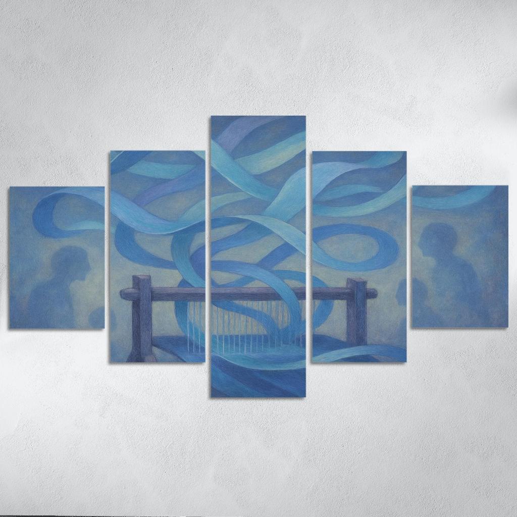 Echo Loom framed paintings