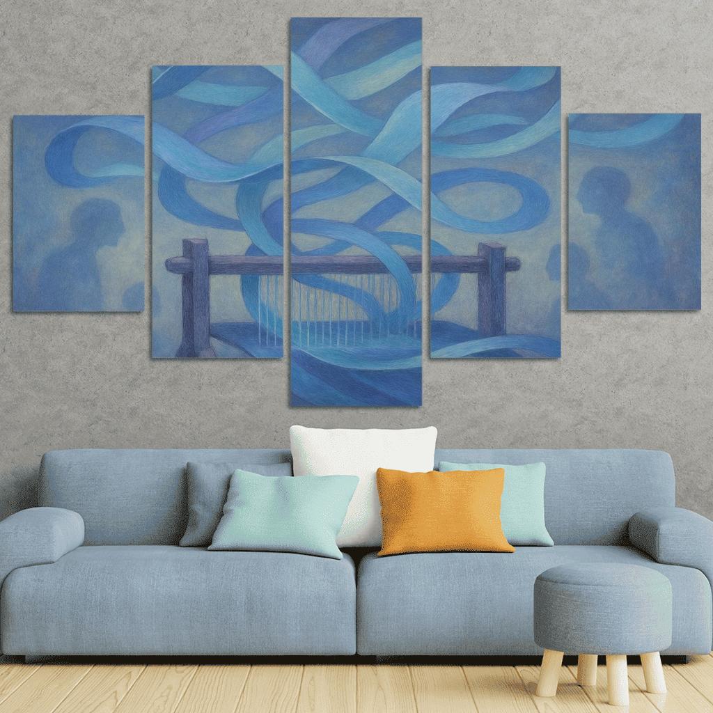 Echo Loom framed paintings