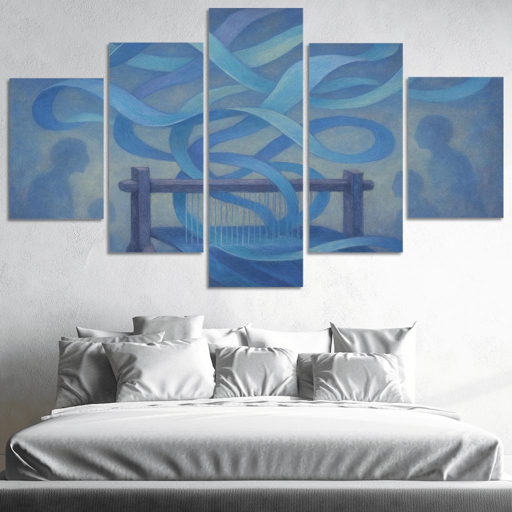 Echo Loom framed paintings