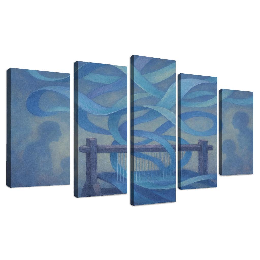 Echo Loom framed paintings