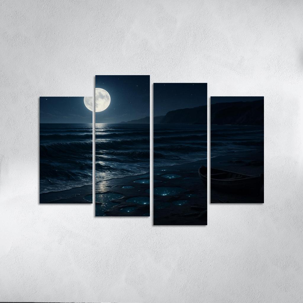 Moonlit Kelp Strand art trends