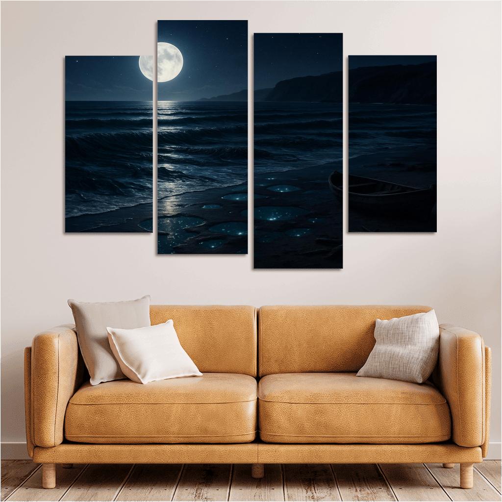 Moonlit Kelp Strand art trends