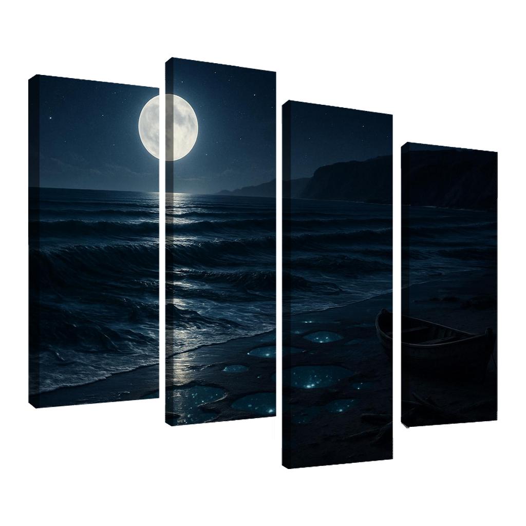 Moonlit Kelp Strand art trends