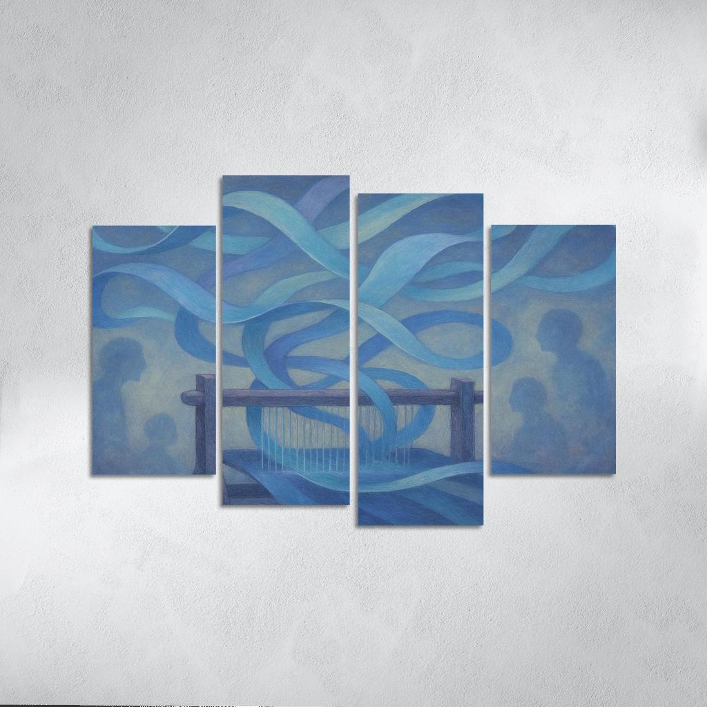 Echo Loom framed paintings