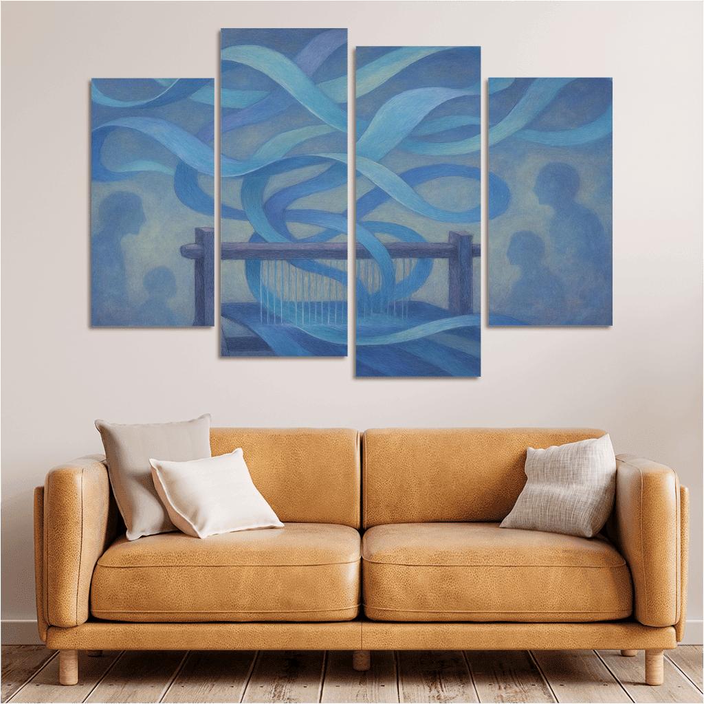Echo Loom framed paintings