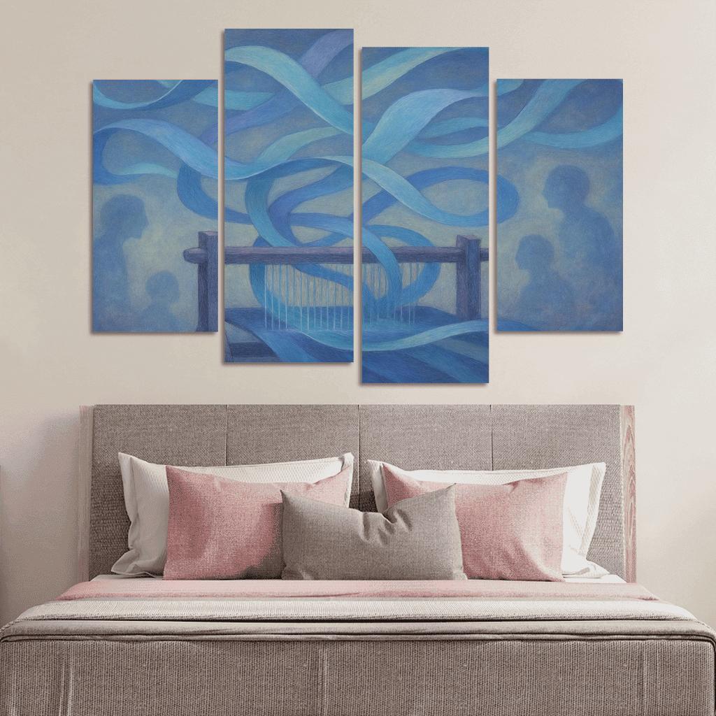 Echo Loom framed paintings