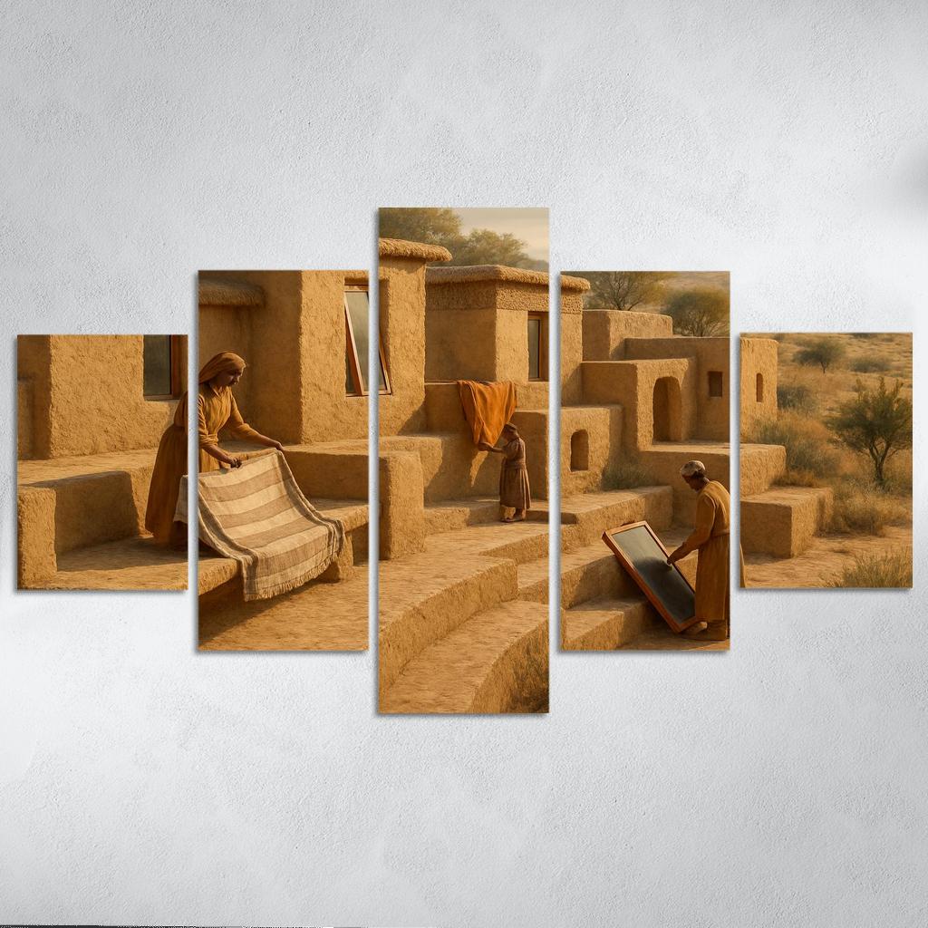 Thermal Clay Terraces premium artwork frames