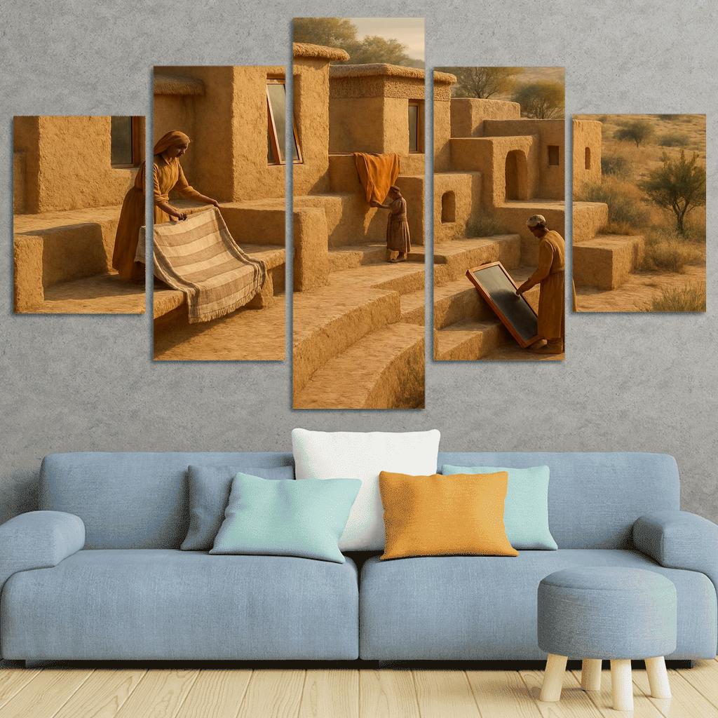 Thermal Clay Terraces premium artwork frames