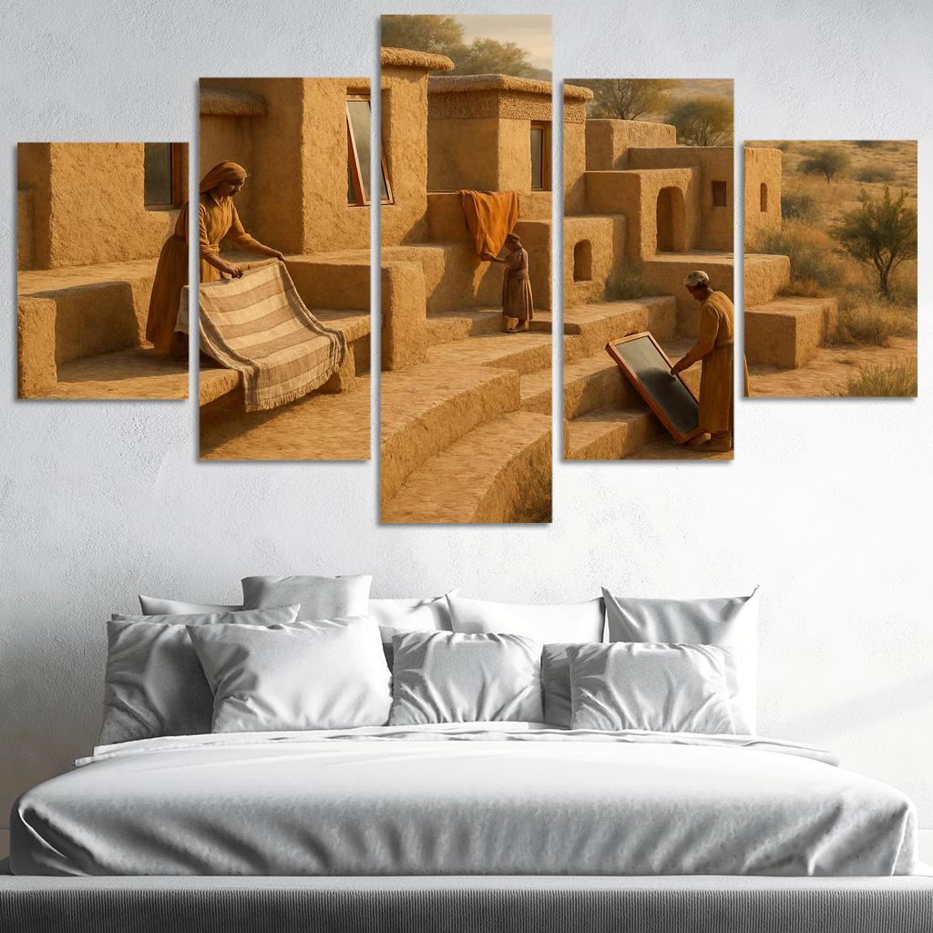 Thermal Clay Terraces premium artwork frames