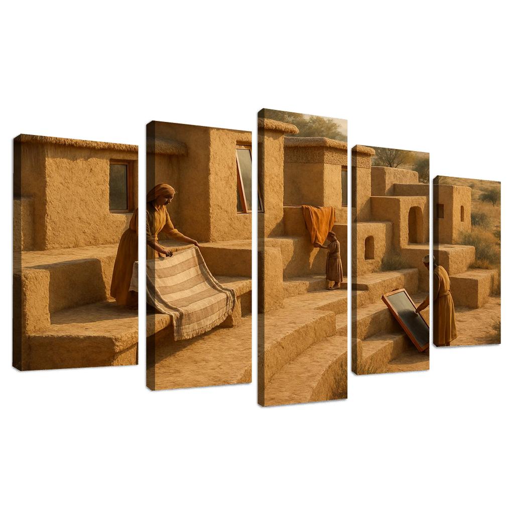 Thermal Clay Terraces premium artwork frames