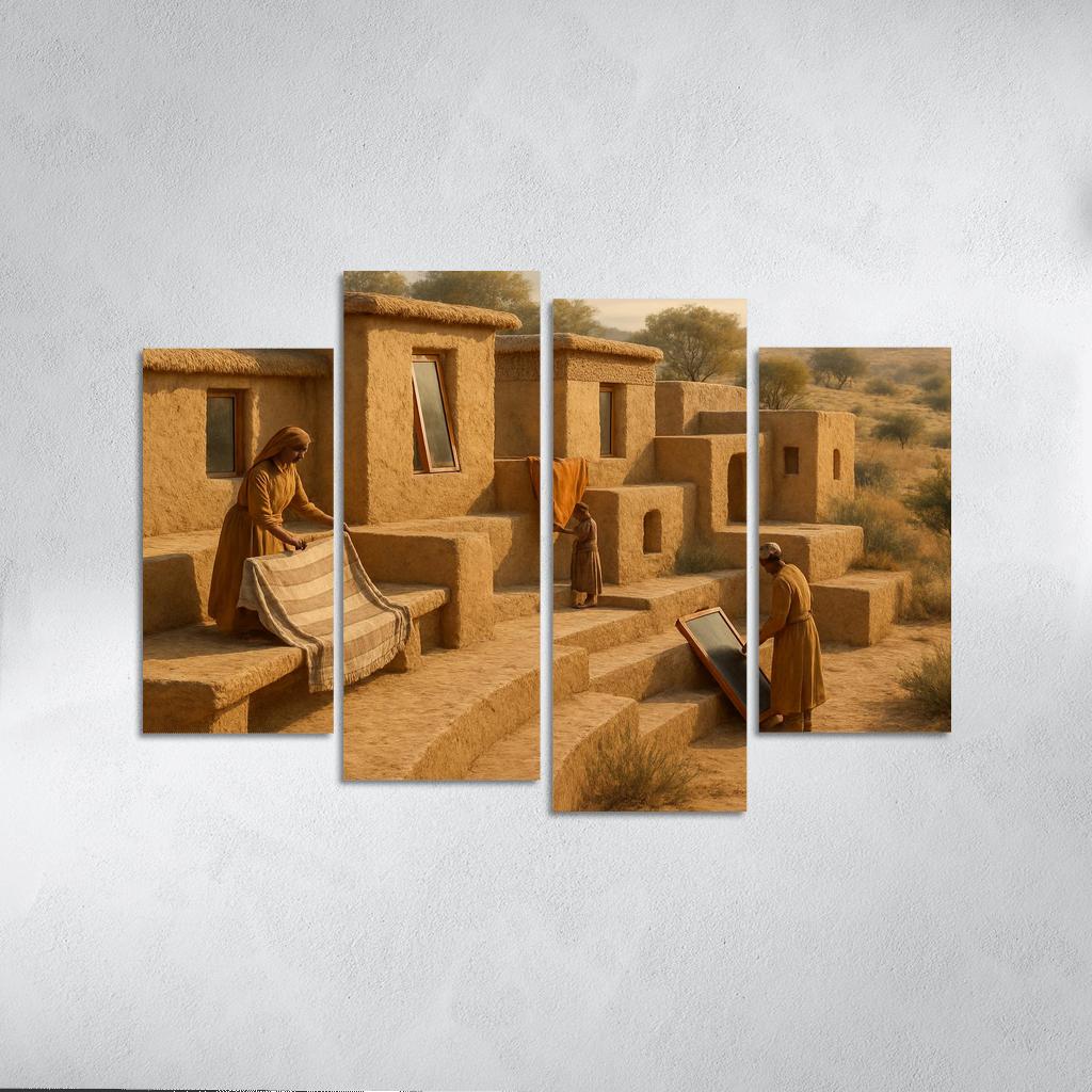 Thermal Clay Terraces premium artwork frames