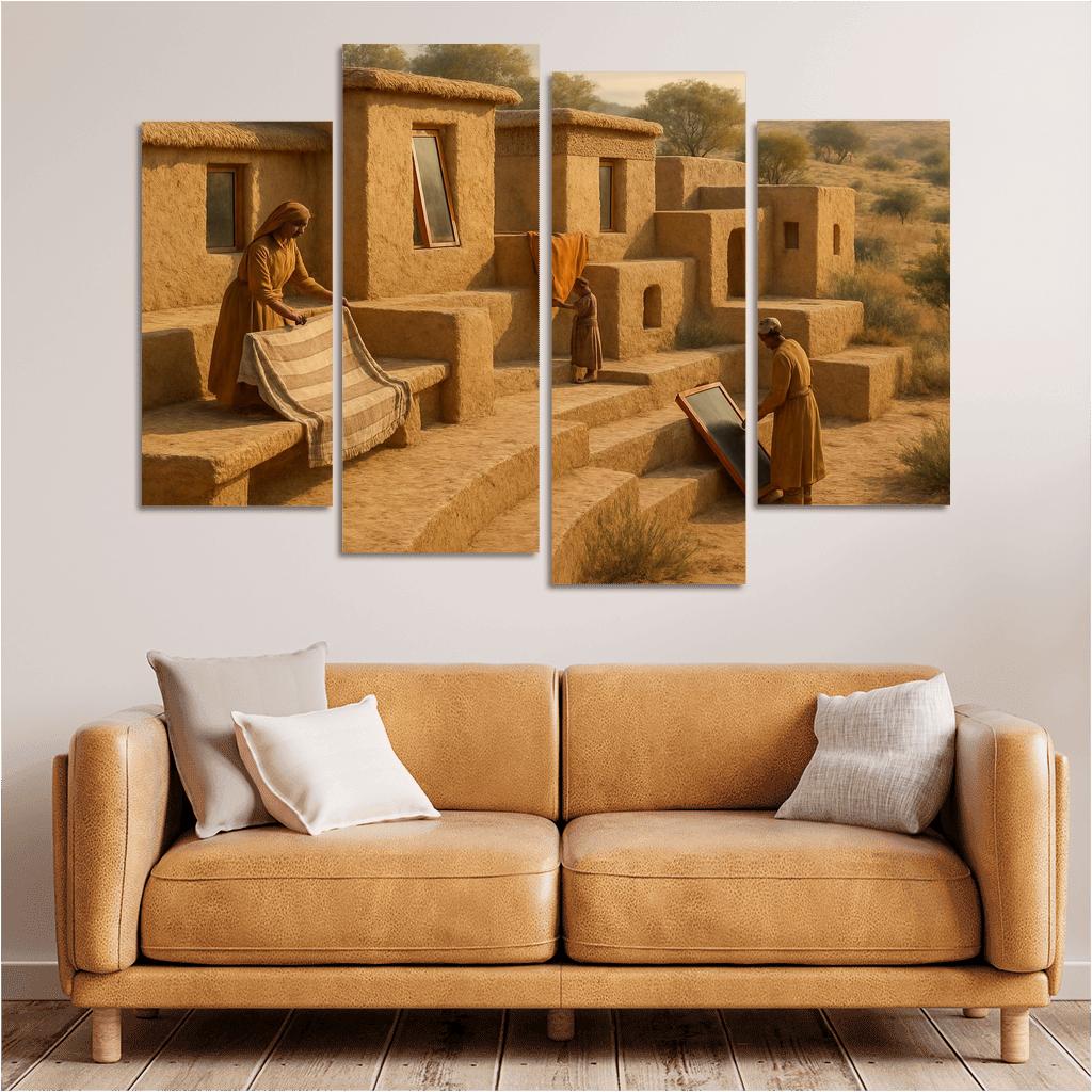 Thermal Clay Terraces premium artwork frames