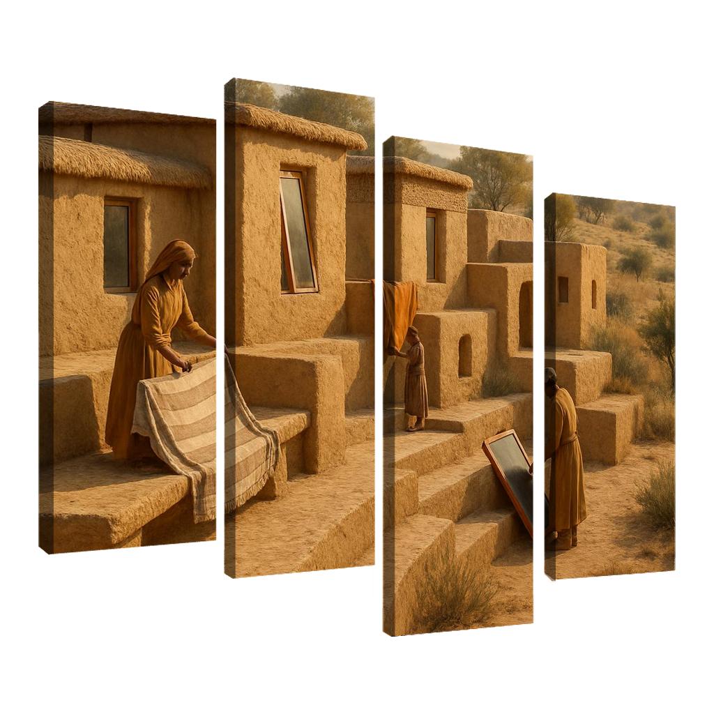 Thermal Clay Terraces premium artwork frames