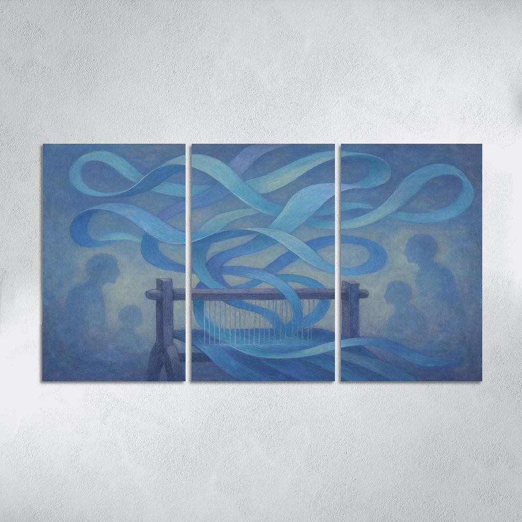 Echo Loom framed paintings