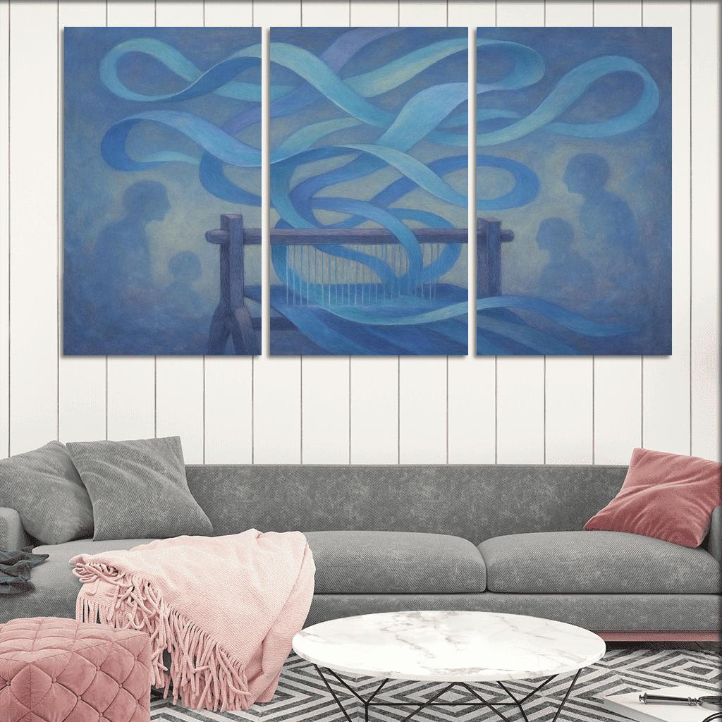 Echo Loom framed paintings