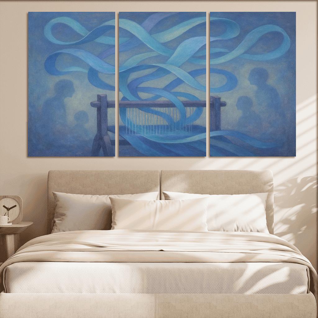 Echo Loom framed paintings