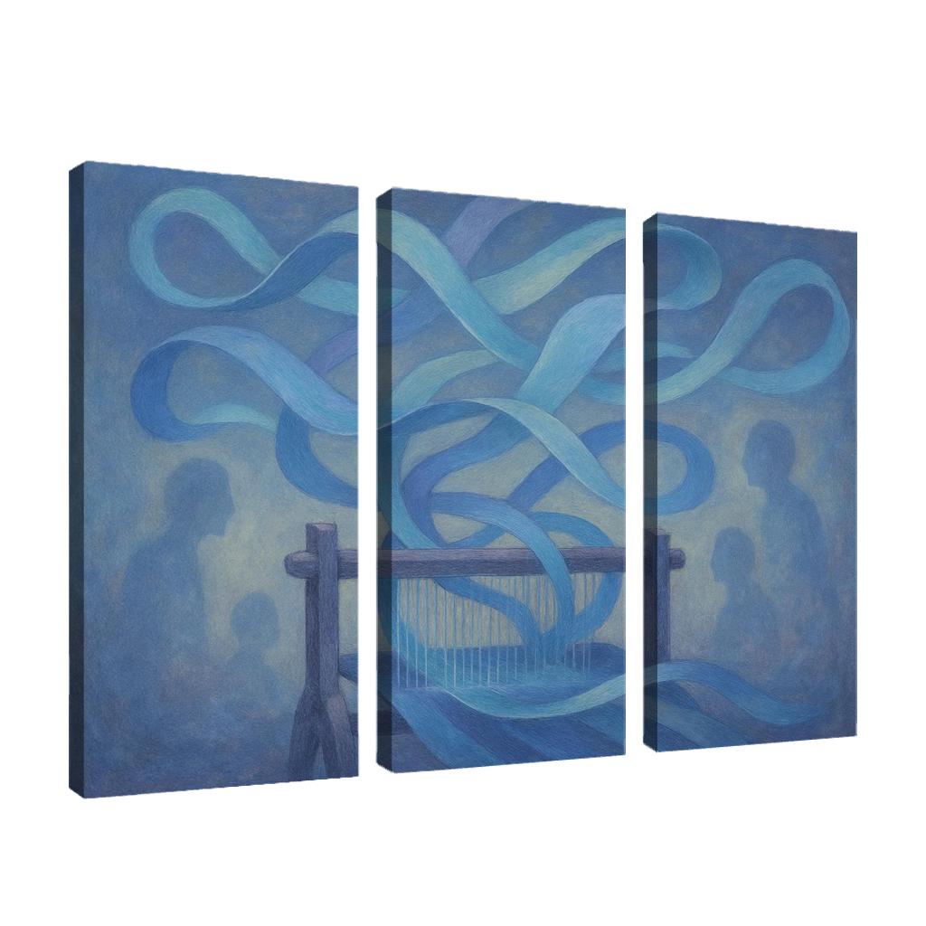 Echo Loom framed paintings