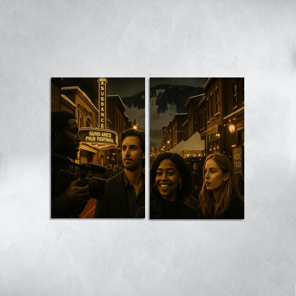 Sundance Film Festival multi-panel paintings