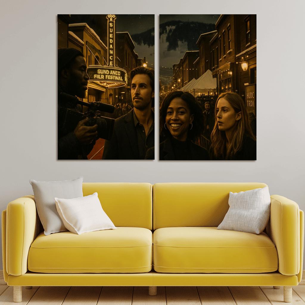 Sundance Film Festival multi-panel paintings