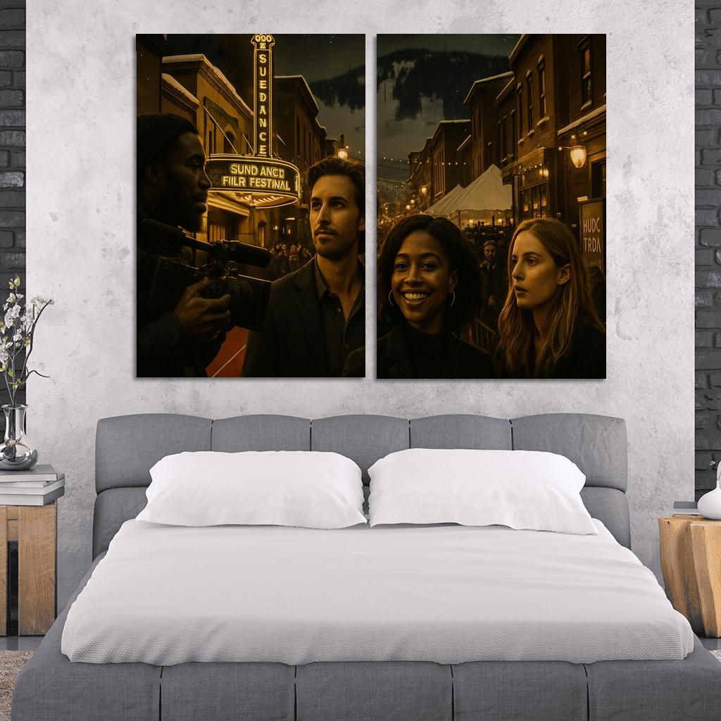 Sundance Film Festival multi-panel paintings