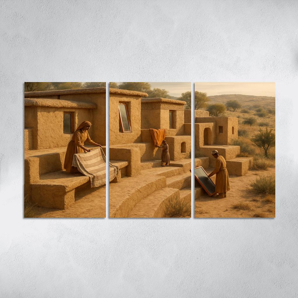 Thermal Clay Terraces premium artwork frames