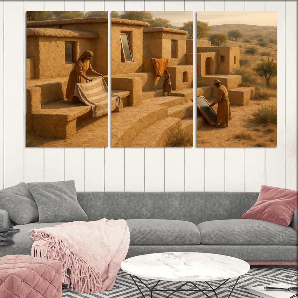 Thermal Clay Terraces premium artwork frames