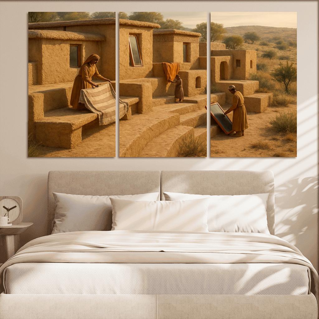 Thermal Clay Terraces premium artwork frames