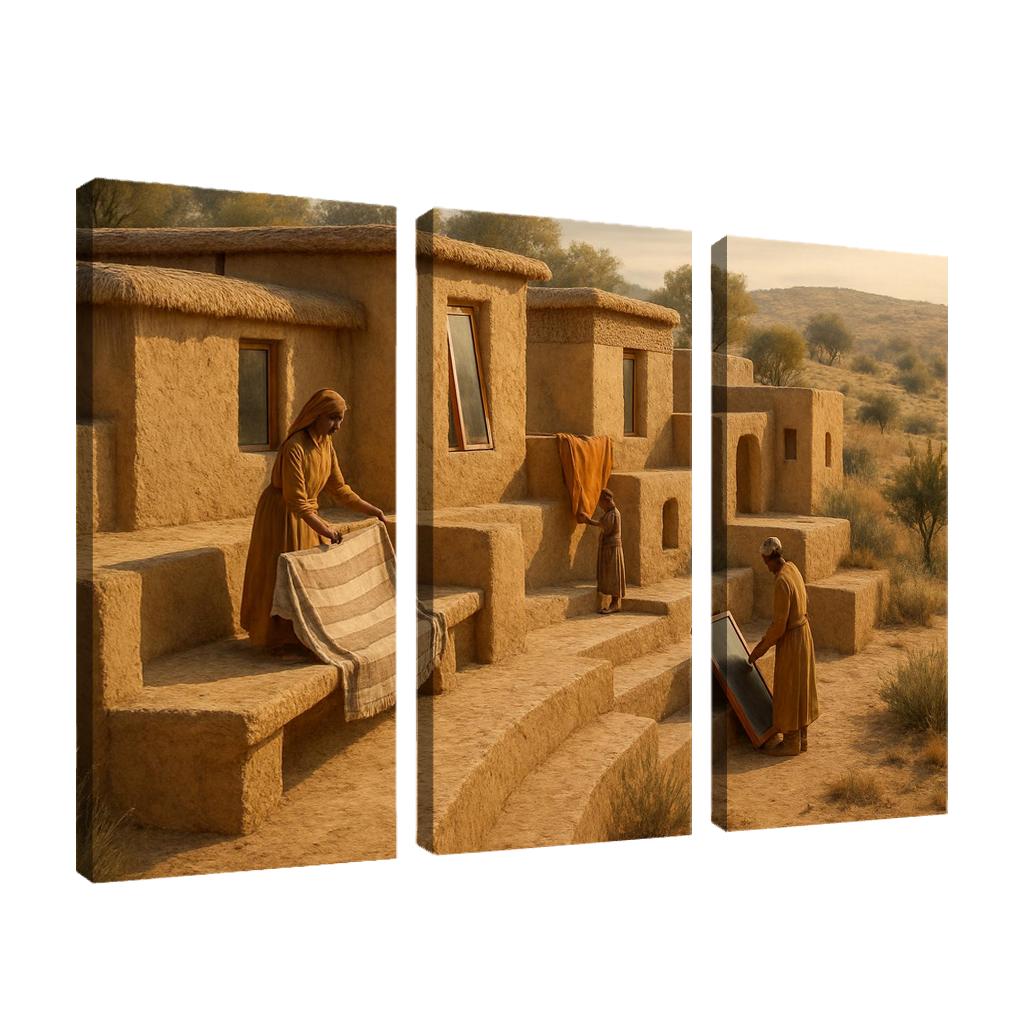 Thermal Clay Terraces premium artwork frames