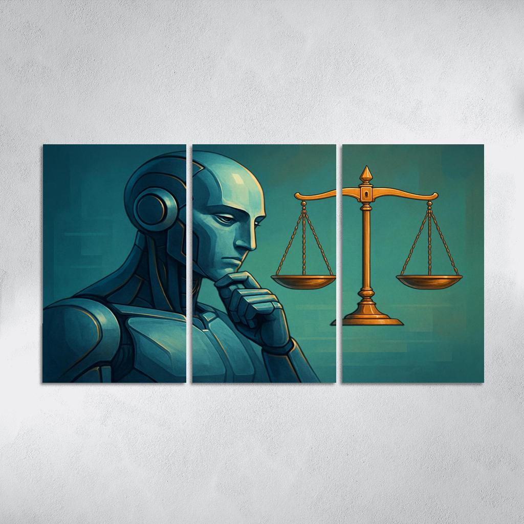The Philosophy Of Artificial Intelligence Ethics canvas paintings frame